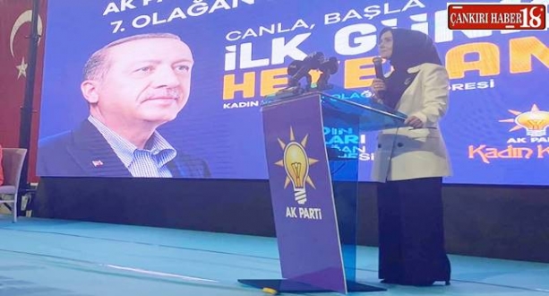 Çankırı’da AK Parti Kadın Kolları 7. Olağan Kongresi Gerçekleştirildi