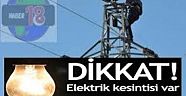 07.01.2024 Çankırı’da Elektrik kesintileri