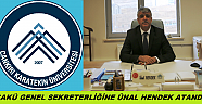 ÇAKÜ Genel Sekreterliğine Ünal Hendek Atandı