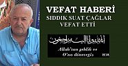  Sıddık Suat Çağlar Vefat Etti